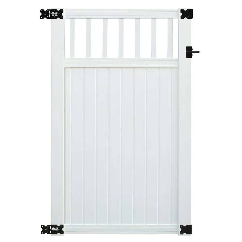 6' x 6' Belfast Spindle Top Privacy Fence Panels and Gate White image 2