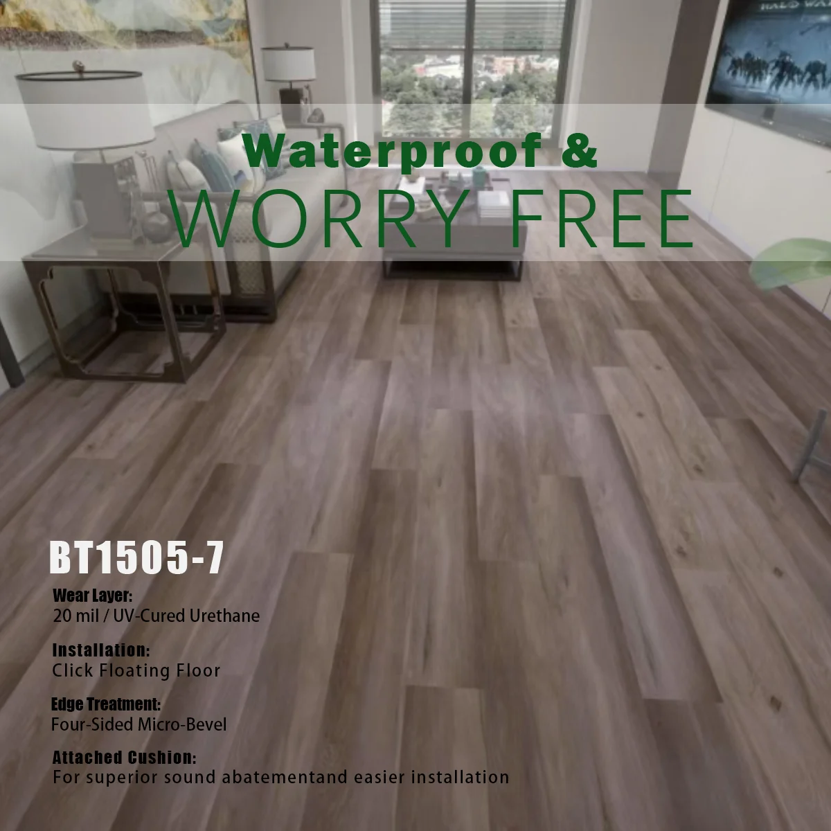 Vinyl Floor Weathered Timber image 7