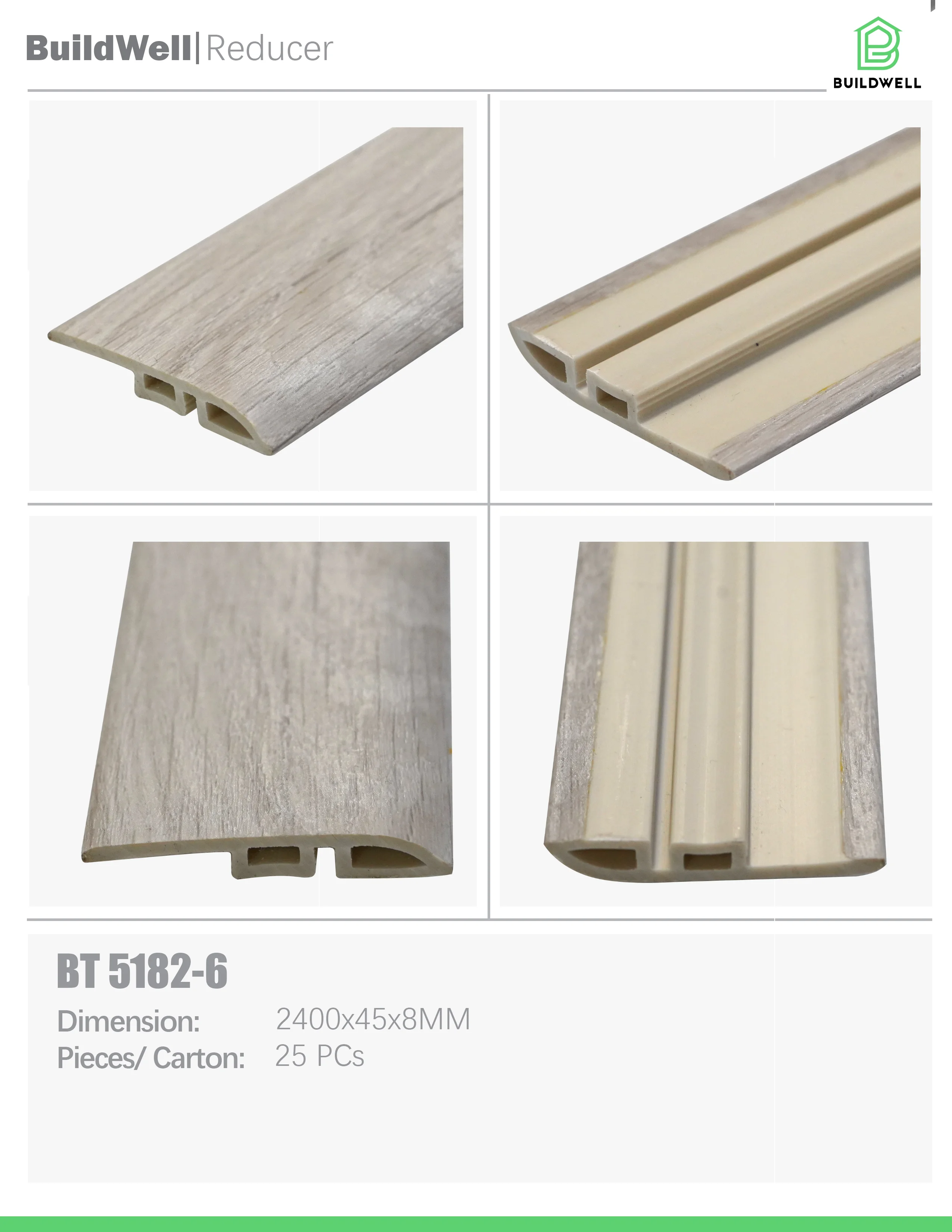 Vinyl Floor Reducer Frostwood image 1