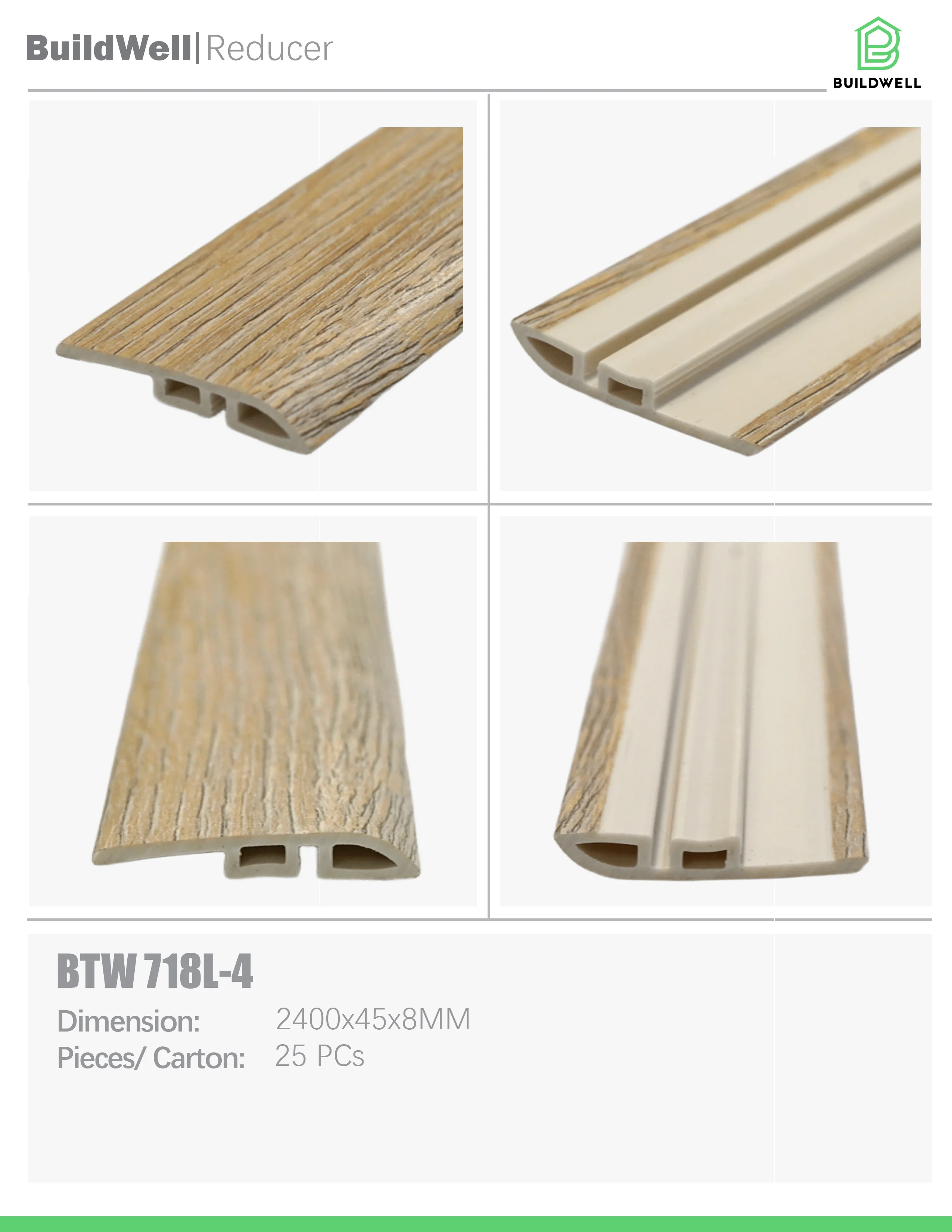 Vinyl Floor Reducer Oak image 1